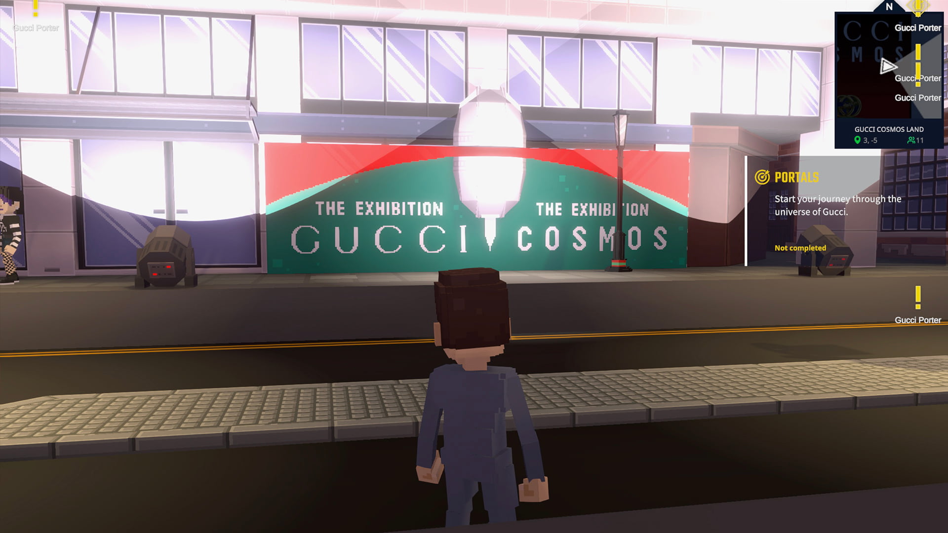 Gucci Cosmos inside The Sandbox