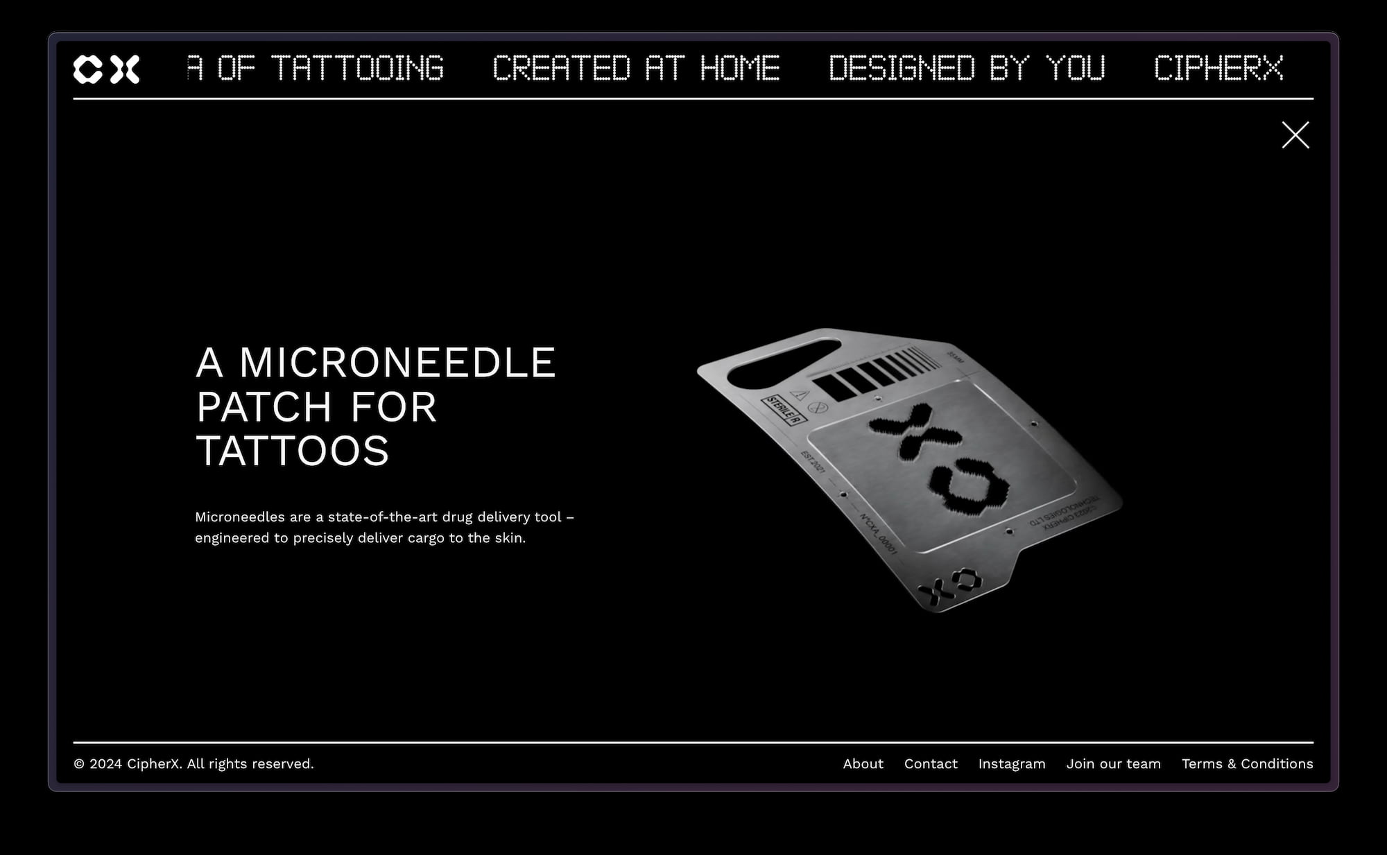Cipher X Website