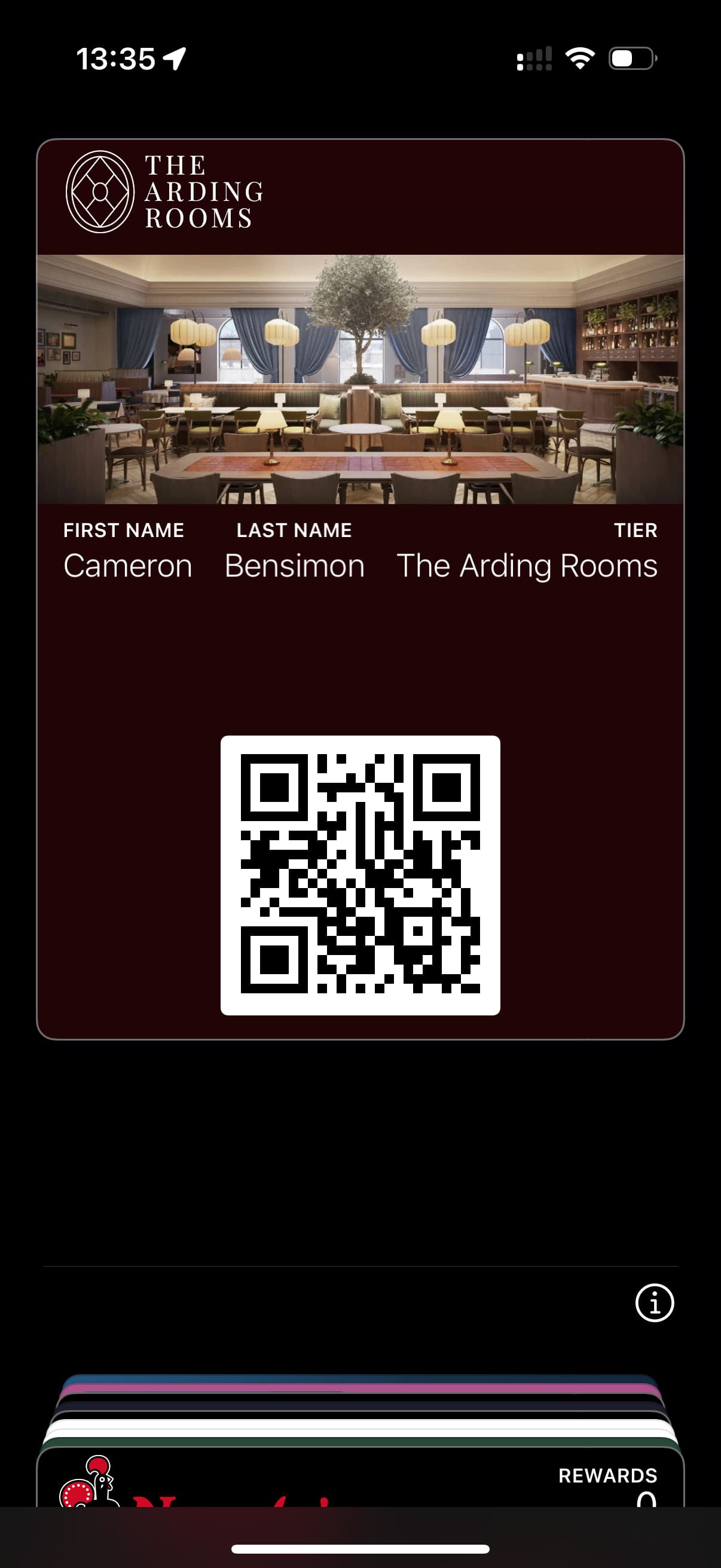 Arding Rooms Membership Cards